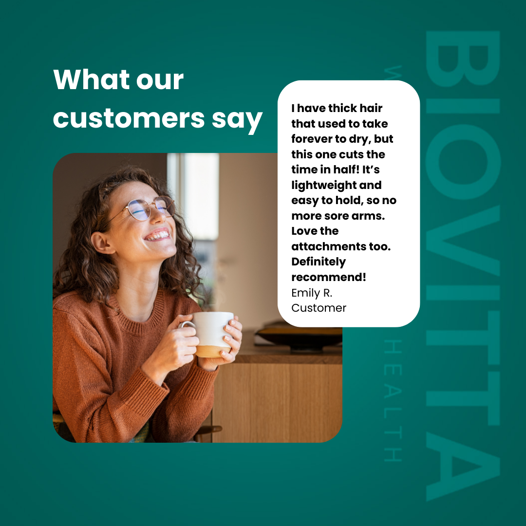 AirBlade Hair Dryer – Gentle Styling for Frizzy Hair, Quick Drying, Silky Shine