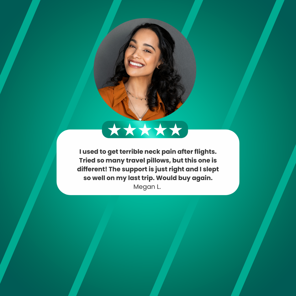 AirNest ComfortPod Flight Pillow – Gentle Neck Support for Travel Fatigue and Stiff Shoulders