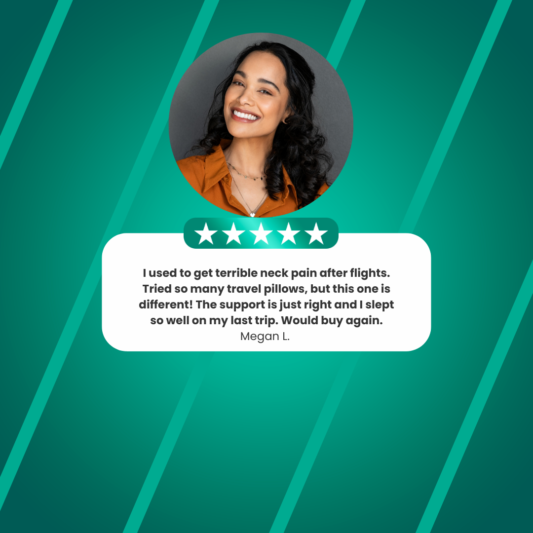 AirNest ComfortPod Flight Pillow – Gentle Neck Support for Travel Fatigue and Stiff Shoulders