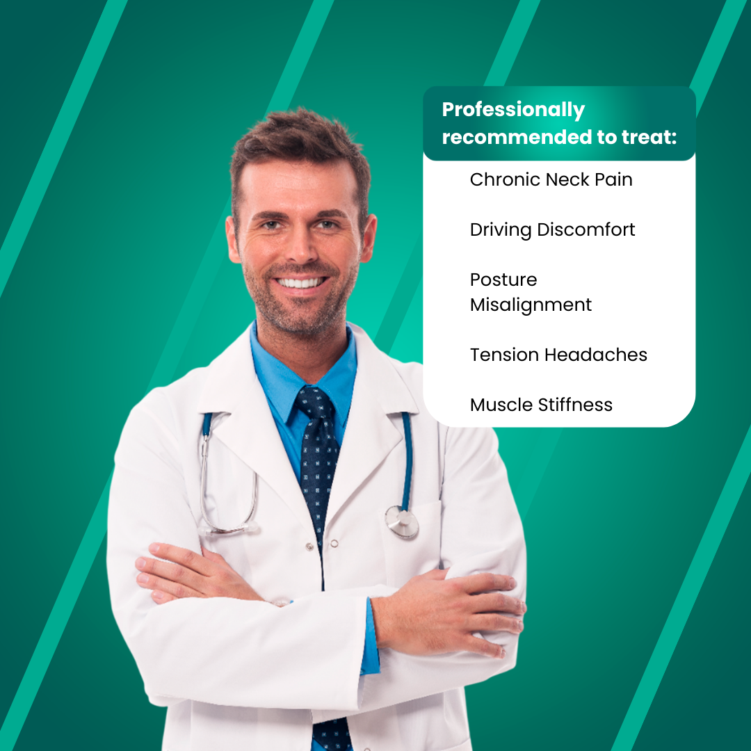 AdaptiveFoam Headrest™ Neck Pillow – Gentle Support for Neck Tension, Promoting Relaxed Sleep