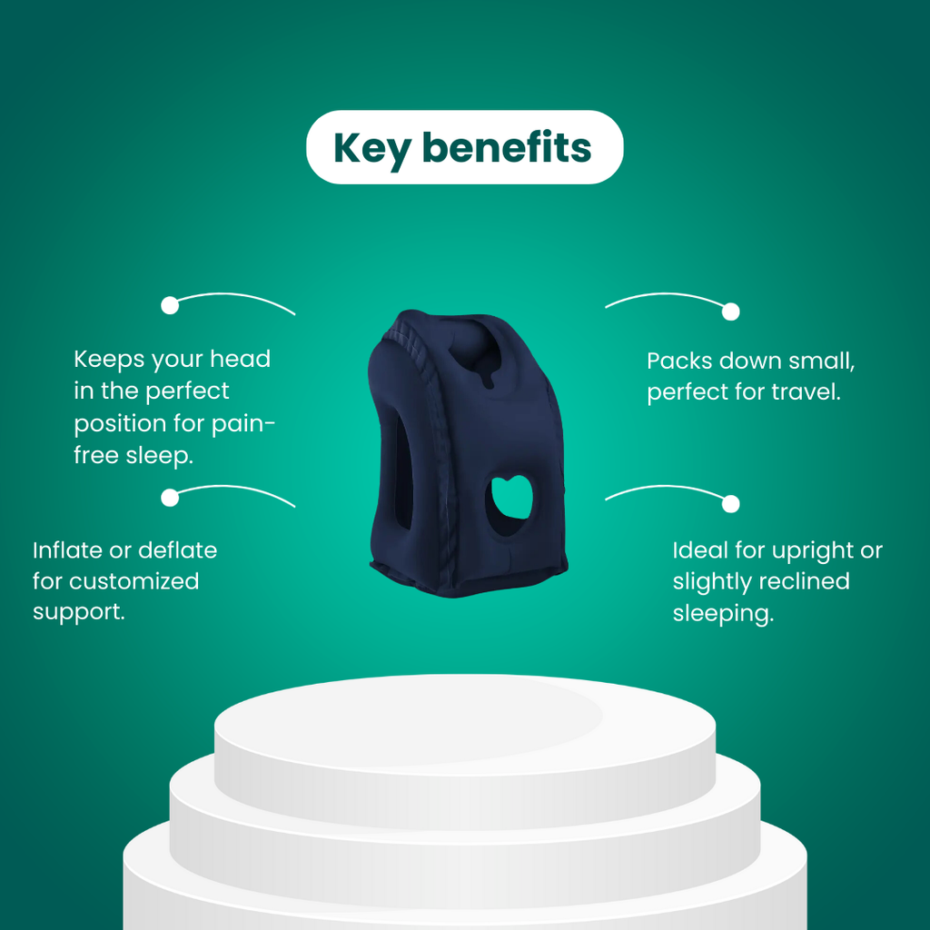 AirNest ComfortPod Flight Pillow – Gentle Neck Support for Travel Fatigue and Stiff Shoulders