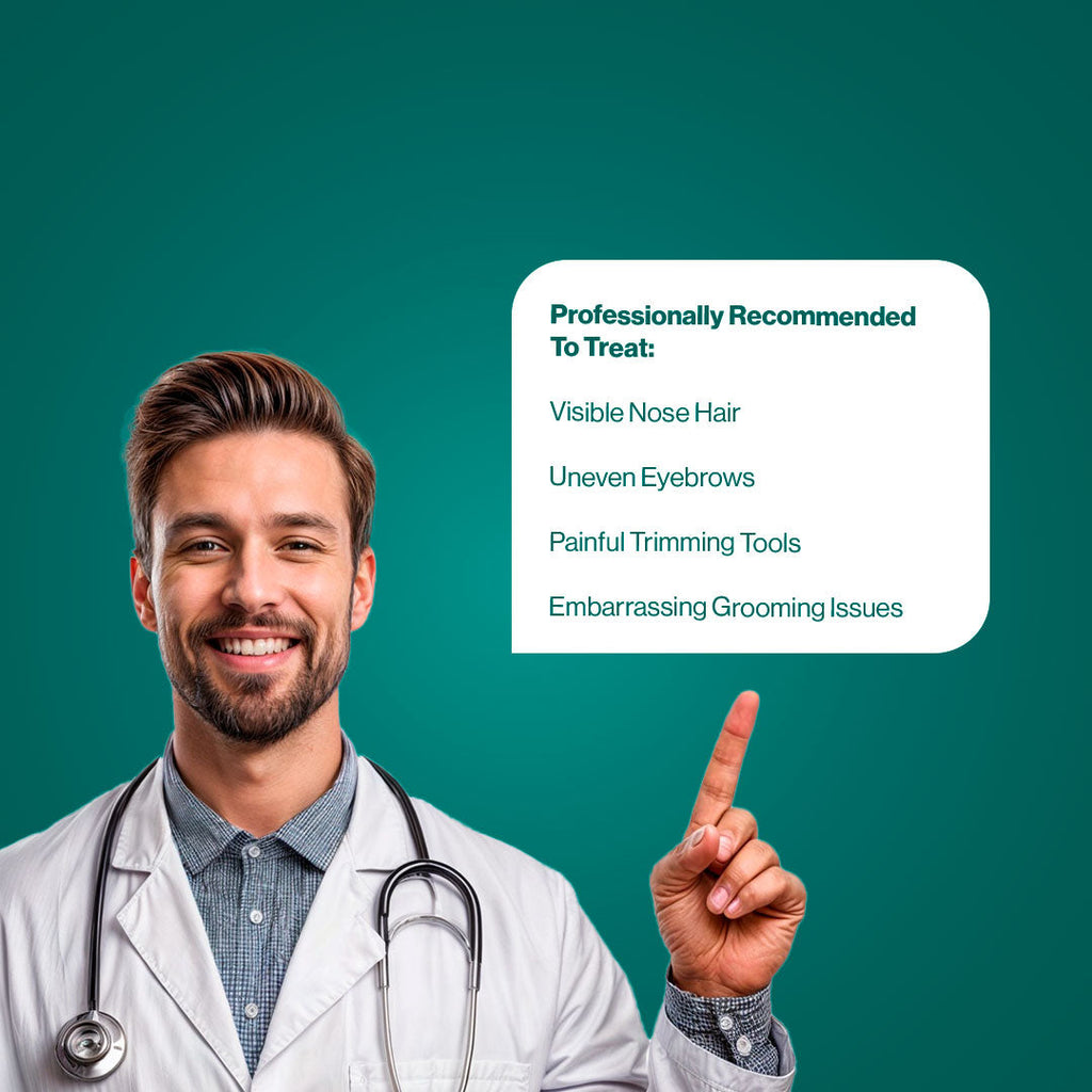 AeroTrim Nasal Hair Trimmer – Gentle Grooming For Nose Hair And Facial Hair Maintenance