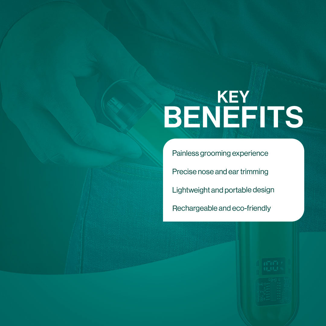 AeroTrim Nasal Hair Trimmer – Gentle Grooming For Nose Hair And Facial Hair Maintenance