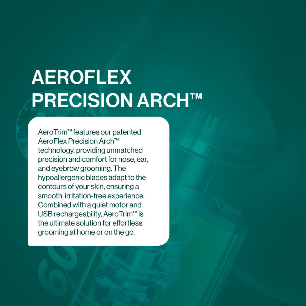 AeroTrim Nasal Hair Trimmer – Gentle Grooming For Nose Hair And Facial Hair Maintenance